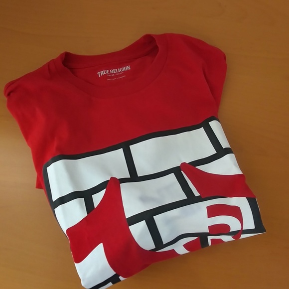 True Religion BRICK HS Logo Tee | Mens Sm - Picture 4 of 6